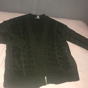 Charlotte Russe Olive Green Cardigan